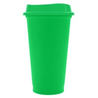 Стакан с крышкой Color Cap, зеленый