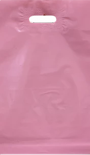 Пакет ПВД 20x30 см с ручкой, розовый