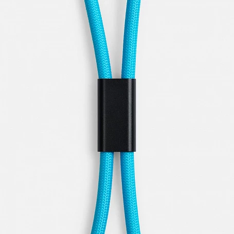 Кабель-ланьярд energyFlex Power Delivery 60 Вт, голубой