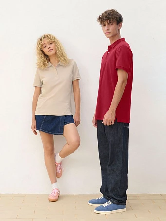 Рубашка поло унисекс Pacific, темный хаки