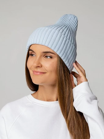 Шапка Yong, светло-голубая