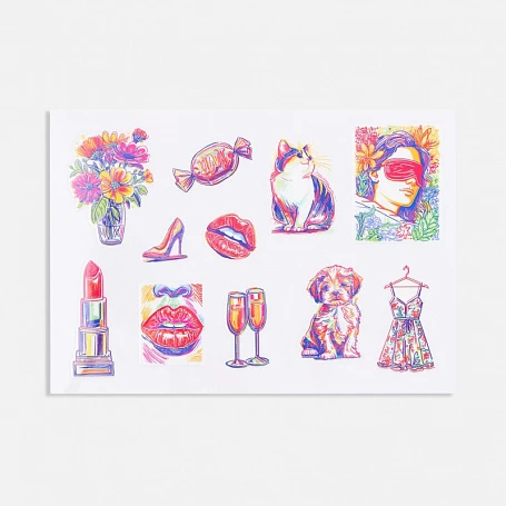 Стикерпак UV-DTF Thematik, для женщин