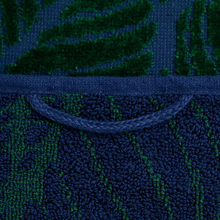 Полотенце In Leaf, малое, синее с зеленым