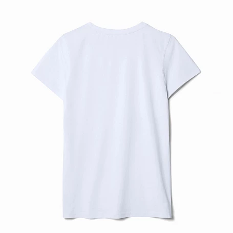 Футболка женская T-bolka Stretch Lady, белая (холодный оттенок)