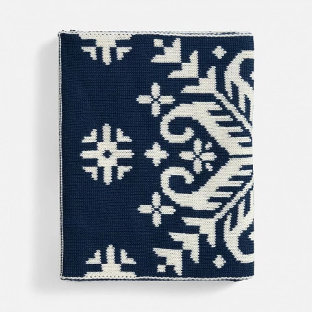 Шарф Wintertude L, синий с белым