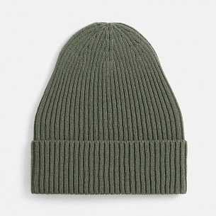 Шапка Catch Match без помпона, зеленая (полынь)