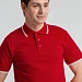 Рубашка поло мужская с контрастной отделкой Practice 270, красный/белый