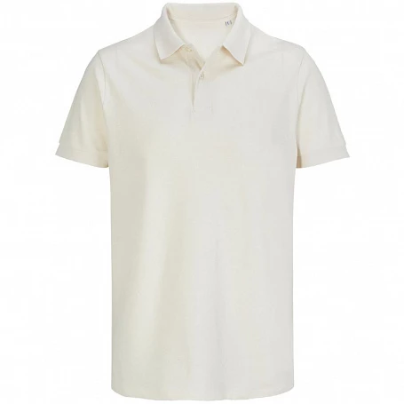 Рубашка поло унисекс Pacific, светло-бежевая (неокрашенная)