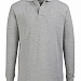Рубашка поло мужская с длинным рукавом Star 170, серый меланж