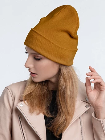 Шапка Real Talk, горчичная