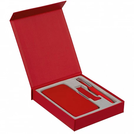 Коробка Rapture для аккумулятора 10000 мАч, флешки и ручки, красная