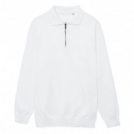 Рубашка поло мужская с длинным рукавом Terrazzo, белая