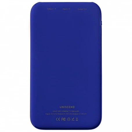 Внешний аккумулятор Uniscend Half Day Compact 5000 мAч, синий