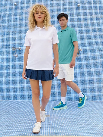 Рубашка поло унисекс Pitcher, красная