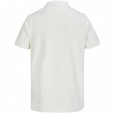 Рубашка поло унисекс Pacific, молочно-белая