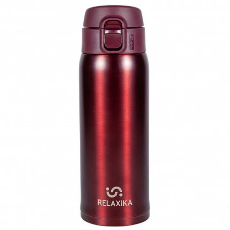 Термокружка Relaxika, бордовая