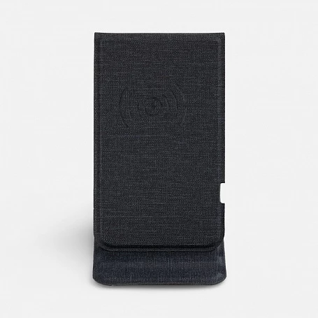 Подставка для смартфона с беспроводной зарядкой Kickstand, серая