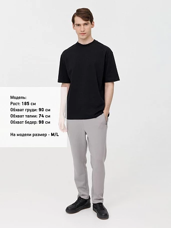 Футболка оверсайз унисекс Sideline, черная