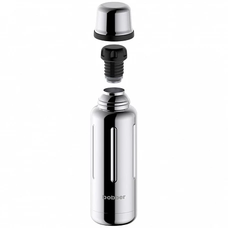 Термос Flask 470, вакуумный, стальной зеркальный