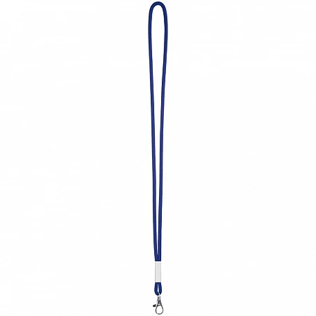 Шнурок для бейджа Tube Metal, синий