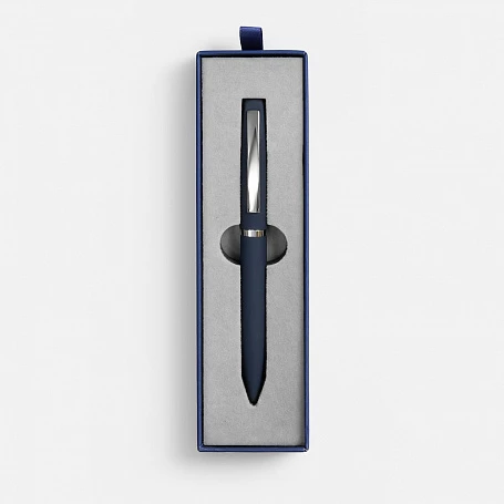Ручка шариковая Bolt Soft Touch в футляре, синяя