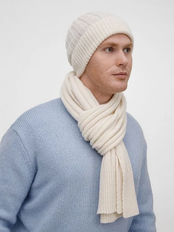 Шапка Bellish, белая (ванильная)