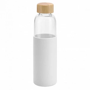 Бутылка для воды Dakar, прозрачная с белым