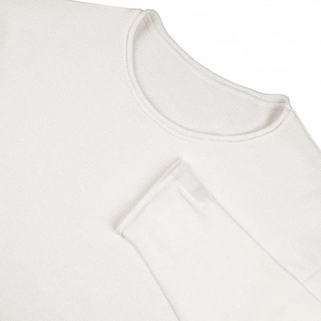 Лонгслив унисекс Siluetti Fuori, молочно-белый