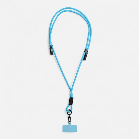 Кабель-ланьярд energyFlex Power Delivery 60 Вт, голубой