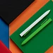 Ручка шариковая Swiper SQ, белая с зеленым