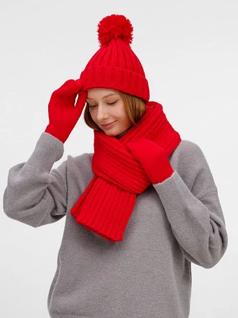 Шапка HappyGo, красная