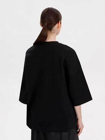 Футболка оверсайз Big Boss, черная