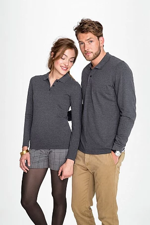 Рубашка поло женская с длинным рукавом Perfect LSL Women, белая