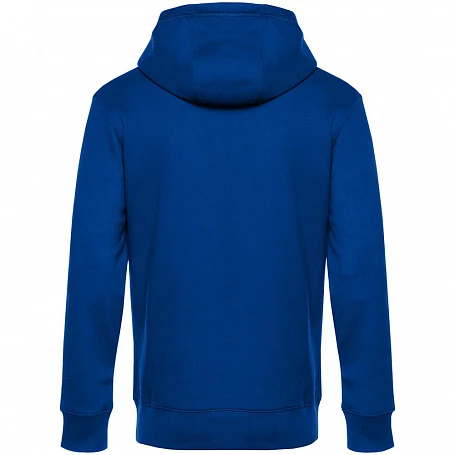 Толстовка с капюшоном унисекс King, ярко-синяя