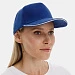 Бейсболка Classic 2.0, ярко-синяя с белым кантом