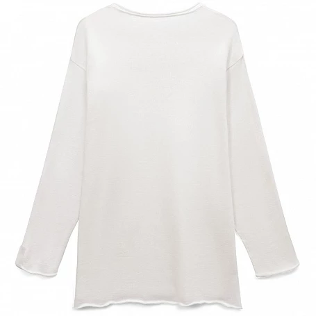 Лонгслив унисекс Siluetti Fuori, молочно-белый
