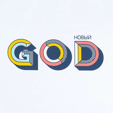 Футболка женская «Новый GOD», белая