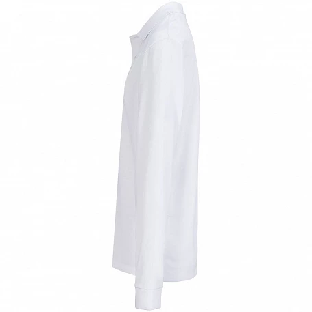 Рубашка поло унисекс с длинным рукавом Pacific LSL, белая