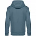 Толстовка с капюшоном унисекс King, серо-синяя