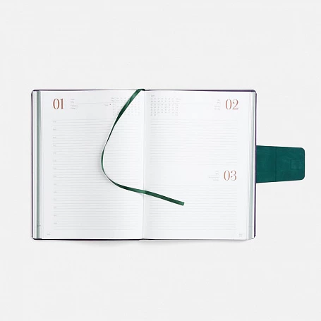 Ежедневник Grande Strap на заказ, датированный, фиолетовый