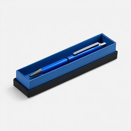 Ручка шариковая Arvent Glossy в футляре, синяя