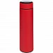 Смарт-бутылка с заменяемой батарейкой Long Therm Soft Touch, красная