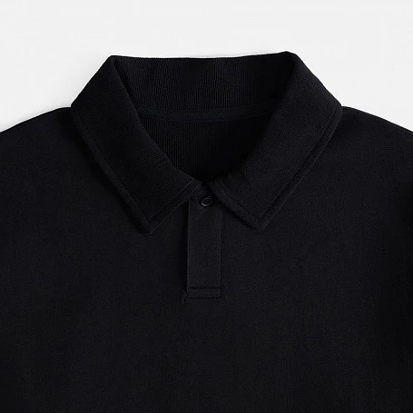 Рубашка поло унисекс Tiimi, черная