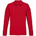 Рубашка поло унисекс с длинным рукавом Pacific LSL, красная