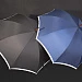 Зонт-трость светоотражающий Reflect, черный