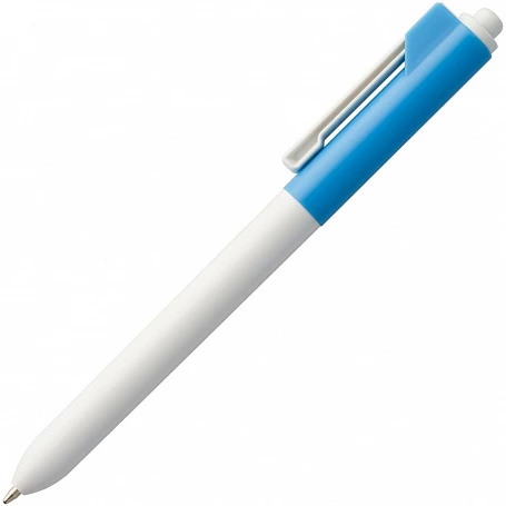 Ручка шариковая Hint Special, белая с голубым