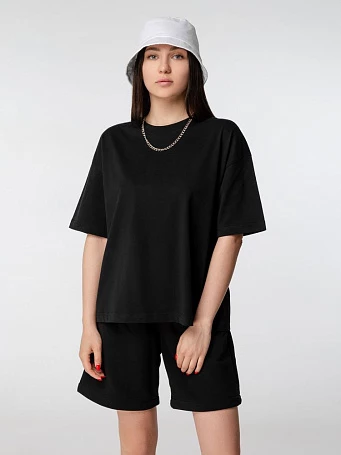 Футболка оверсайз женская Boxy Women, темно-серая (графит)