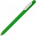 Ручка шариковая Swiper Soft Touch, зеленая с белым