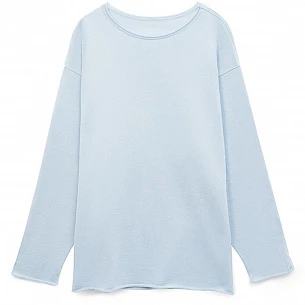 Лонгслив унисекс Siluetti Fuori, светло-голубой