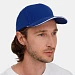 Бейсболка Classic 2.0, ярко-синяя с белым кантом
